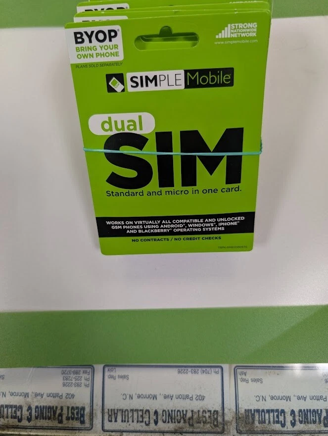 SIMPLE Mobile Keep Your Phone Prepaid SIM Kit Dual Sim T-Mobile network 1pc 🍉 - Image 4 of 4
