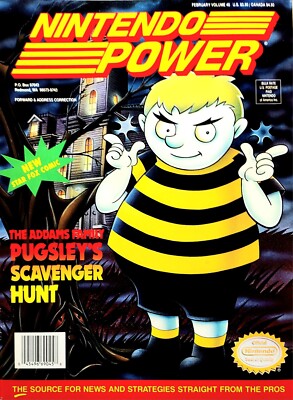 VINTAGE 1993 NINTENDO POWER MAGAZINE VOL 45 ADAM'S FAMILY PUGSLEY SUPER STAR FOX