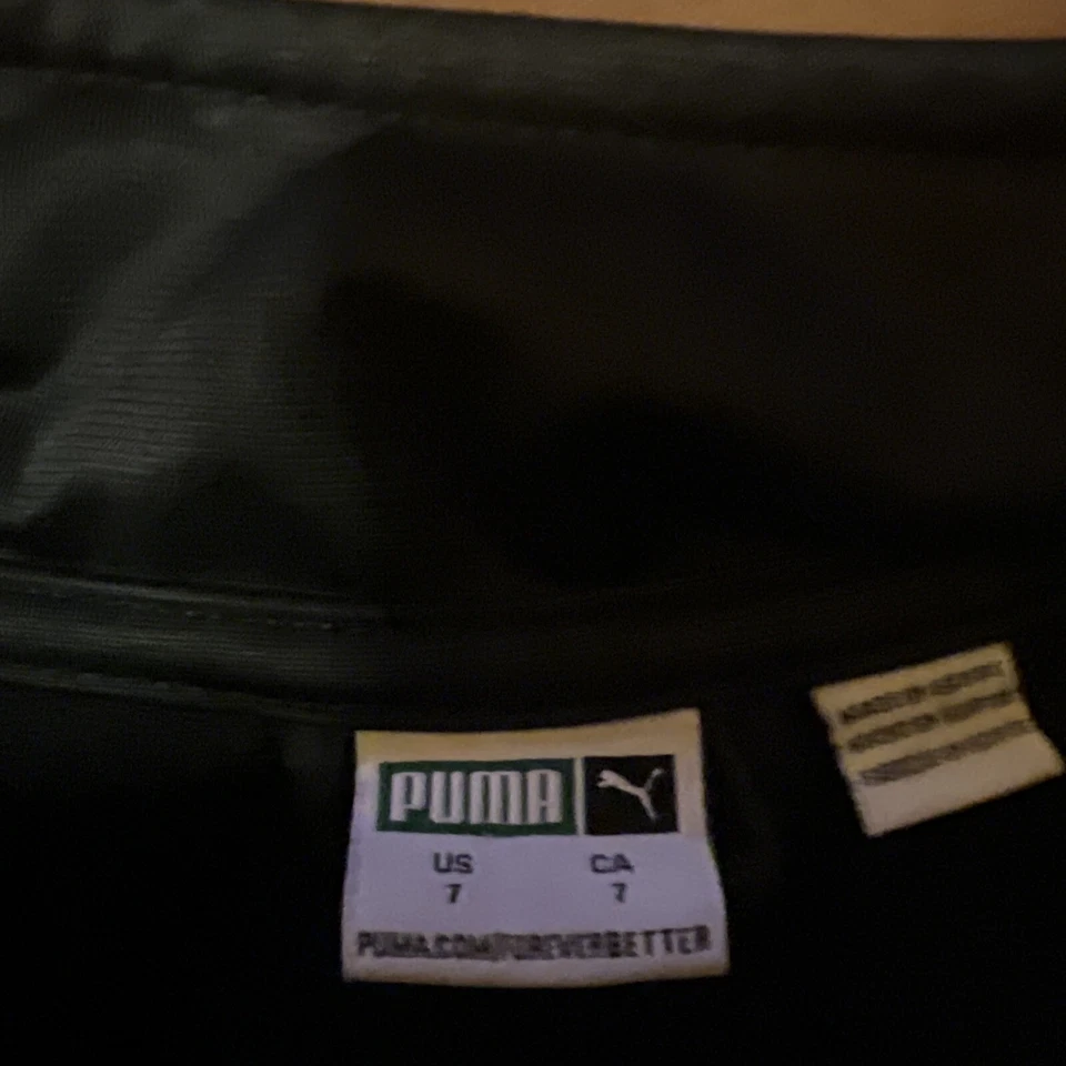 Chaqueta PUMA, Jóvenes Niños Talla 7 Negro Blanco Cremallera Completa, Chaqueta de Pista Foto 3 de 4