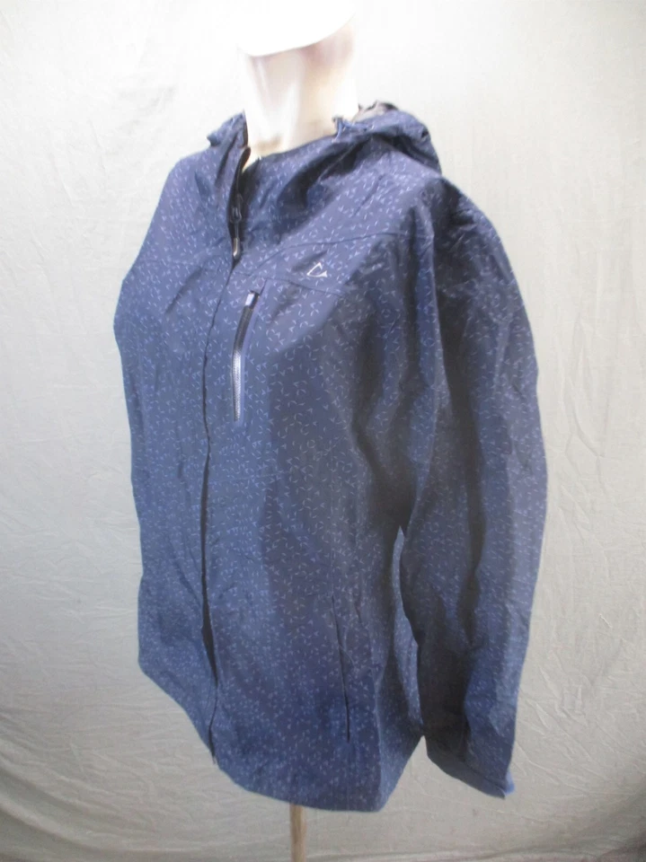 Paradox Talla XL Mujer Azul 100% Nylon Cremallera Completa Bolsillo Capucha Chaqueta de Lluvia 414 Foto 3 de 4