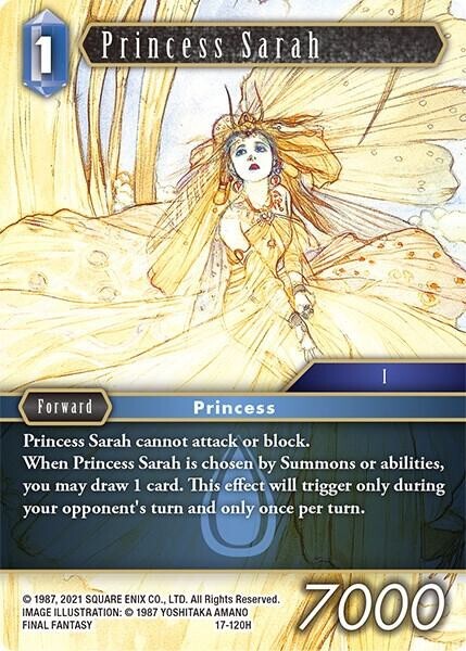 Princess Sarah Foil - 17-120H NM - Final Fantasy | eBay