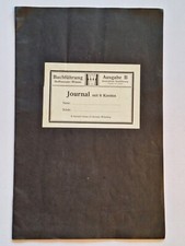 Heft zur Gewerbliche Buchführung von Hoffmeister-Wüster ca 1914 Wittenberg