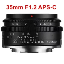 SGimage 35mm F1.2 APS-C Large Aperture Portrait Lens Fuji Sony Canon Nikon M4/3