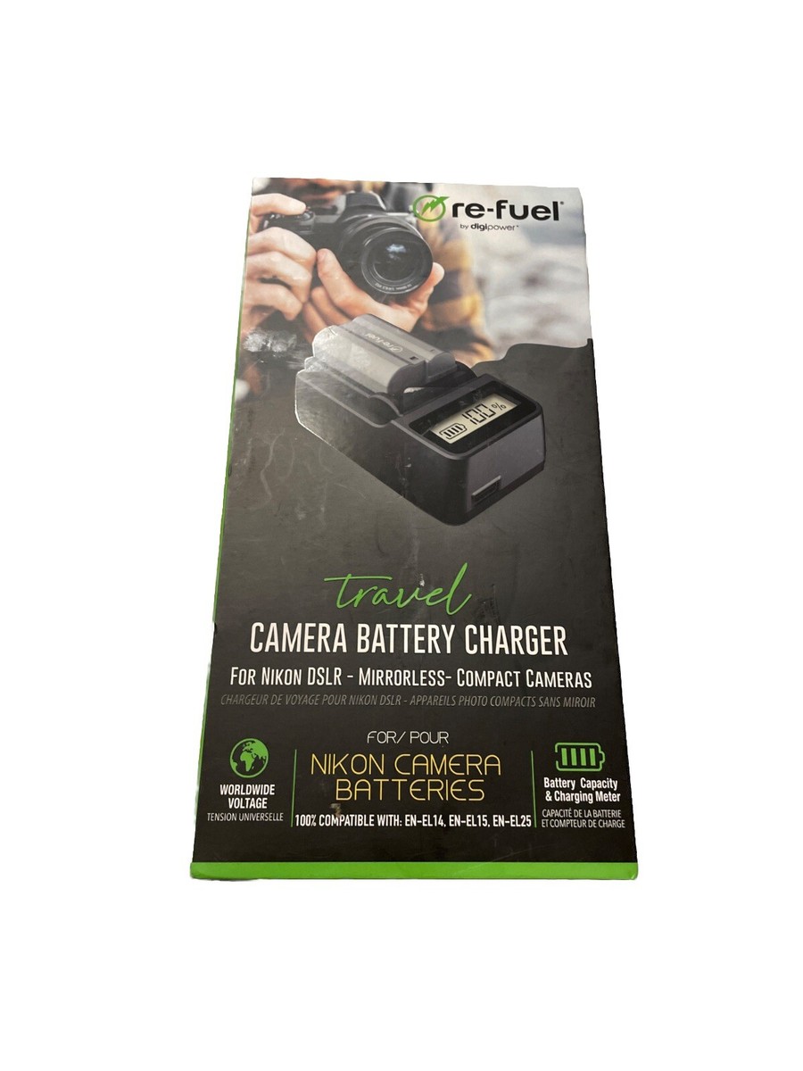Digipower - Nikon DSLR/Mirrorless Battery Charger EN-EL14 EN-EL15