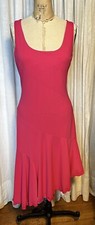 Express Womens Sleeveless Fit/Flare Hi Low Ruffle Midi Dress Sz 14 Pre-owned
