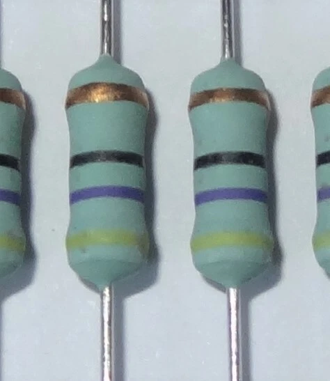 YAGEO 2 pcs 47 ohm 1W Wire Wound Power Resistor.with flameproof coating KNP1WSJR-52-47