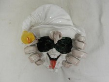 Bellissima maschera da parete in ceramica Commedia dell'arte ITALIA Perseo#San Polo#Morini n.2