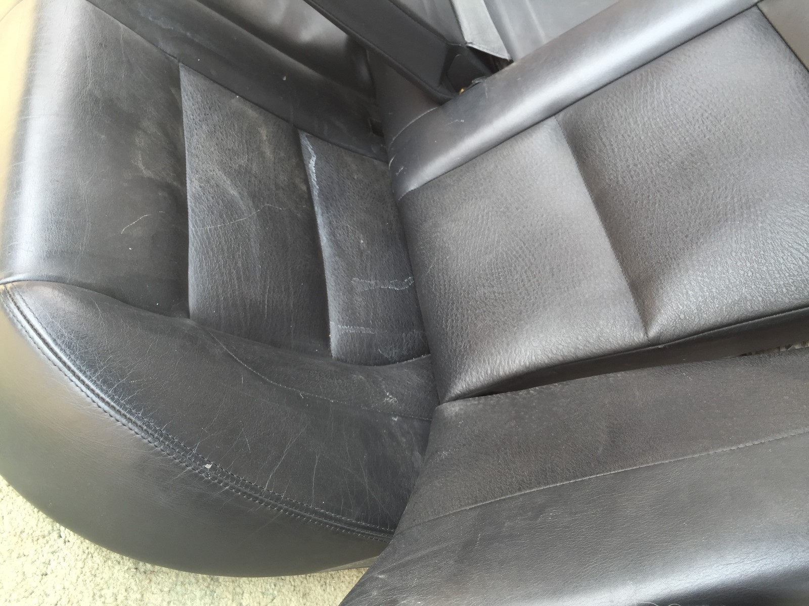 BMW E39 M5 original rear folding seats leather ski bag 540i 525i 530i