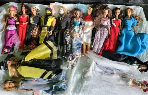 A Mix Of OOAK (One Of A Kind) Barbie And Ken Dolls