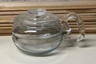 Vintage PYREX Glass #8446-B Flameware 6 Cup Coffee Tea Pot With Lid Stove