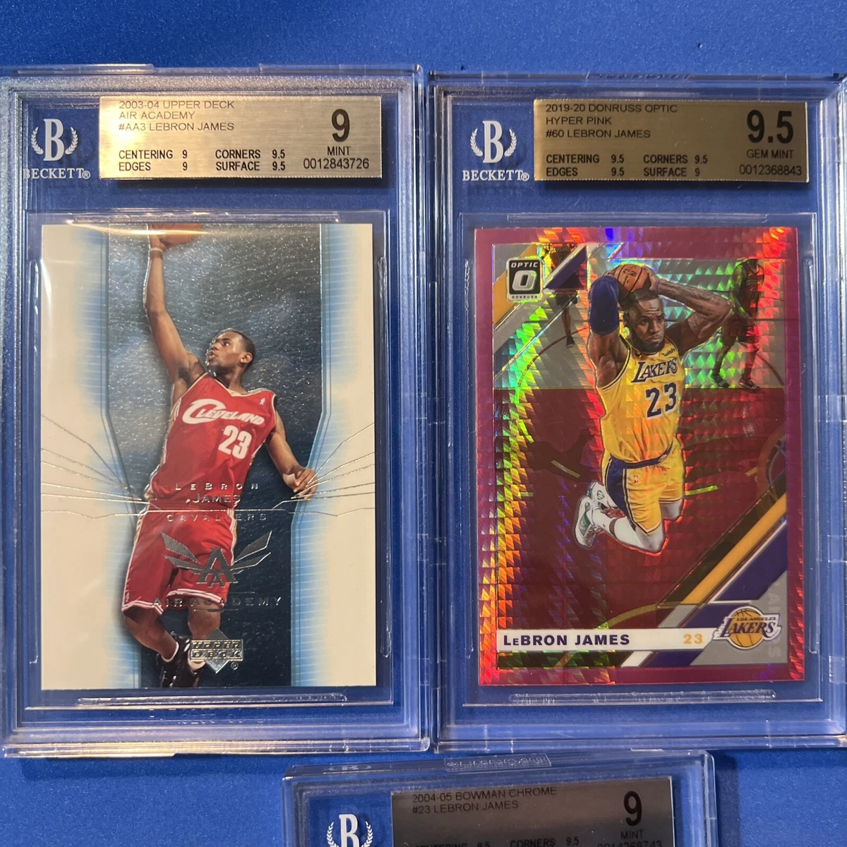 LeBron James Grade 9.5 Basketball Rookie Sports Trading Cards