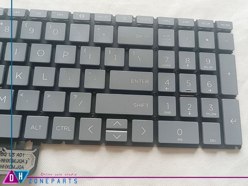 New For HP 15-FD 15-FC 15-FD0000 15-FD1000 15-FC0000 US Backlit Keyboard Gray - Afbeelding 4 van 4