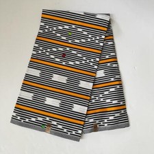 African Print Ankara Multicolor Kente Print Cotton Fabric - By the Yard
