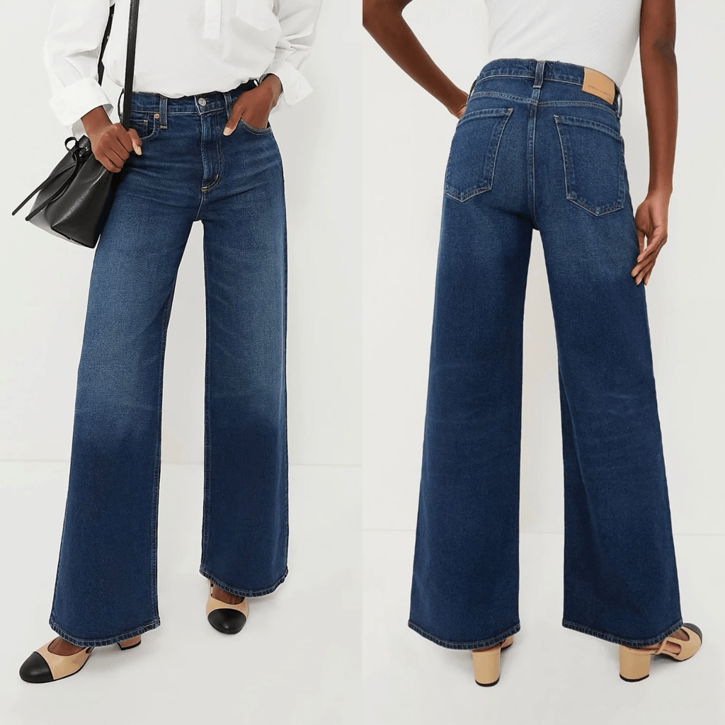 Citizens of Humanity Paloma High-Rise Baggy Wide Leg Jeans Everdeen Size 25