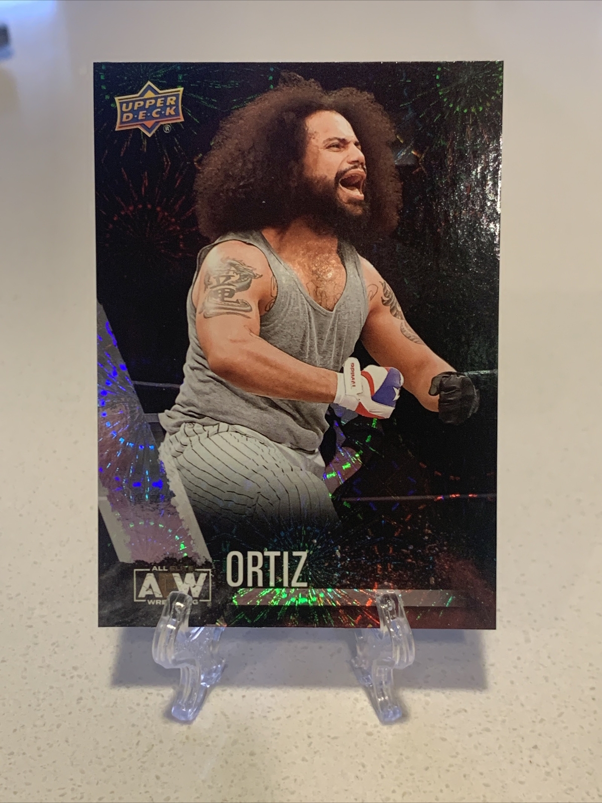2021 Upper Deck AEW Wrestling Ortiz Pyro Parallel #30 Inner Circle LAX