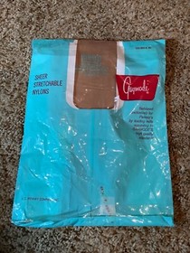 Vintage Gaymode JC PENNEY Nylon GARTER STOCKINGS Size 8.5-9 Seamless