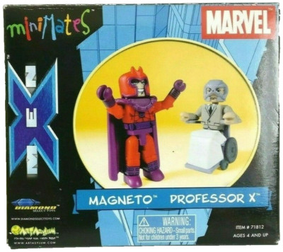 Marvel Minimates X-Men Magneto And Professor X 2003 AFX Exclusive 2 Pack 
