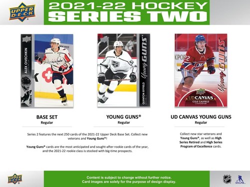 2021-22 Upper Deck Series 2 Hockey Retail Box New Factory Sealed / 6 Young Guns - Picture 5 of 5