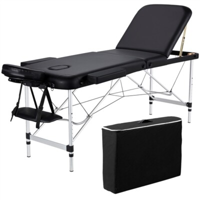 Mobiclinic®, Massage Table, Beauty Bed, Massage Bed, Professional, Portable, Wooden, 2 Sections, Lash Bed, Adjustable, 180x60 Cm, Therapy Couch, Physiotherapy, Tattoo Bed, Up To 150 Kg, Blue - View #11