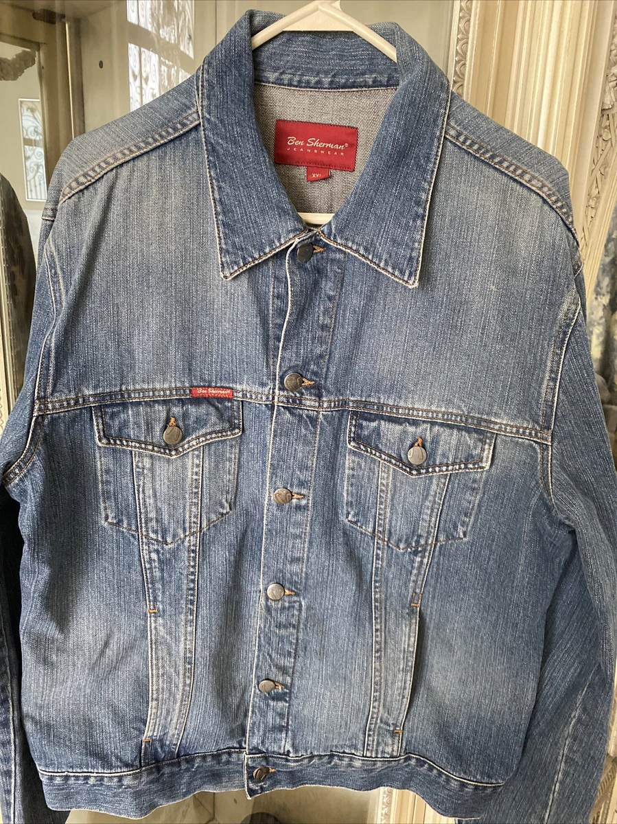 Mens jean jacket xxl cheap