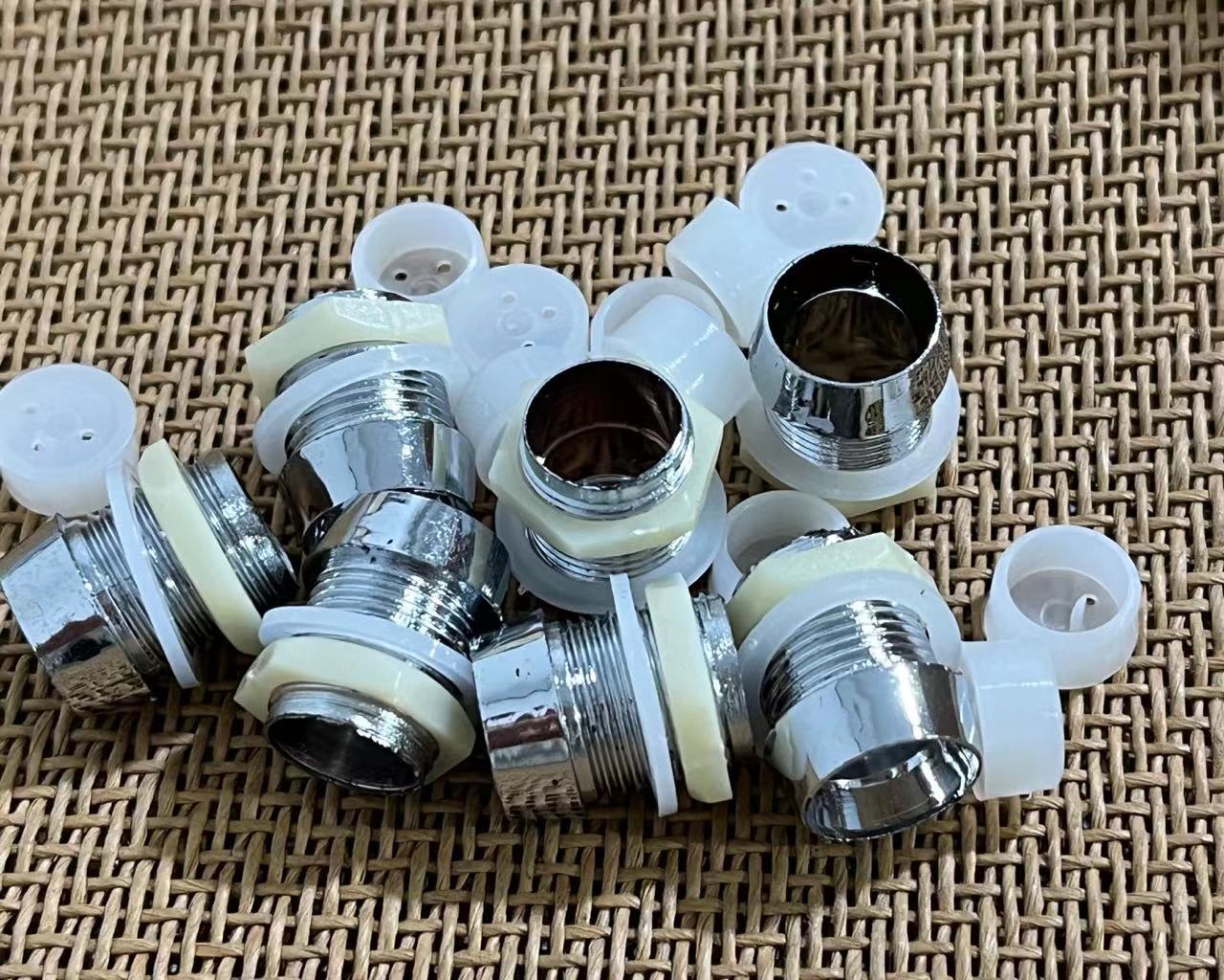 50x Chrome Plastic 10mm LED Bezel Clip Holder Mount