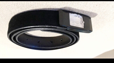 RARE Lalique Black Suede Belt “Arethuse” NWOT , 30-34  display picture 3