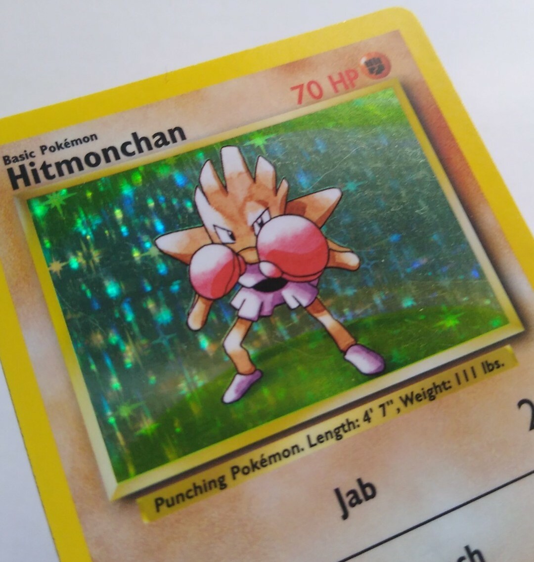 Hitmonchan 7/102 Holo Base Set Unlimited Singles Pokmon Trading Card
