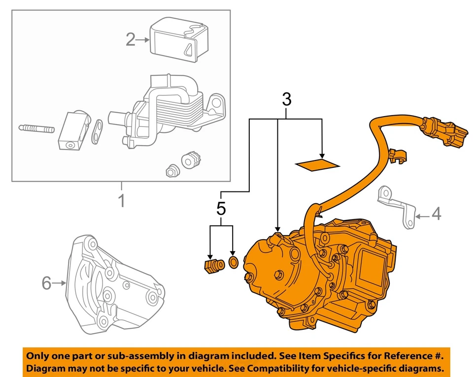Compresor de aire acondicionado usado se adapta a: Chevrolet Volt 2012 grado A Foto 3 de 4