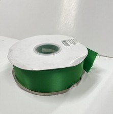 Perial Co Green 5/8" Satin Ribbon Single Face good Quality, sold per yard