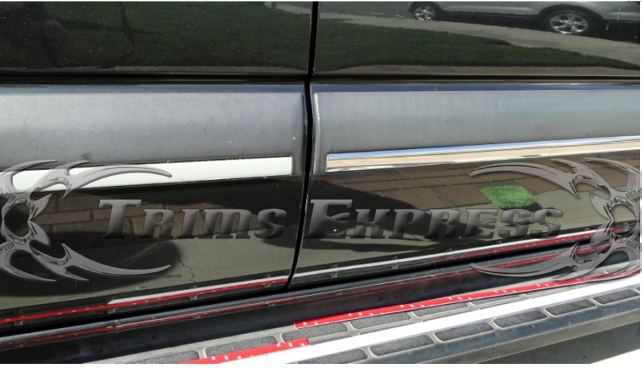 Door Trim Molding Chrome Side Belt Trim Door Molding For 2000-2006 Chevy Tahoe SUV - Self-Adhesive Silverado Door Molding - Foto 5