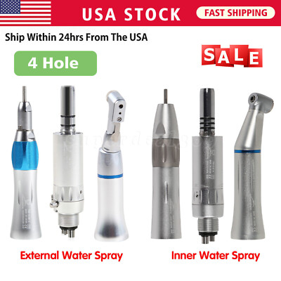 NSK Style Dental Low Speed Handpiece Inner/External E-type Air Motor 4 Hole OR