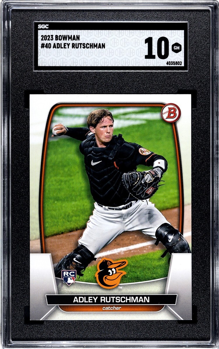 ADLEY RUTSCHMAN 2023 Bowman Rookie RC SGC 10 #40 Baltimore Orioles