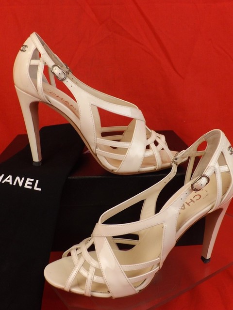 chanel patent leather sandals
