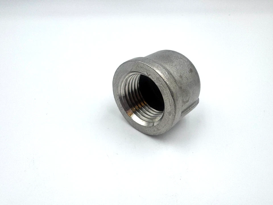 STAINLESS STEEL END CAP 3/8" NPT PIPE HEAVY DUTY  EC-037 - Image 2 of 2