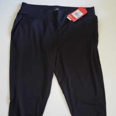 THE NORTH FACE Leggings Womens Sz Large Black Flashdry Motivation Cropped Train