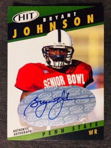 2003 Sage Hit Bryant Johnson Rookie RC Auto Autograph Emerald Card - Picture 1 of 2