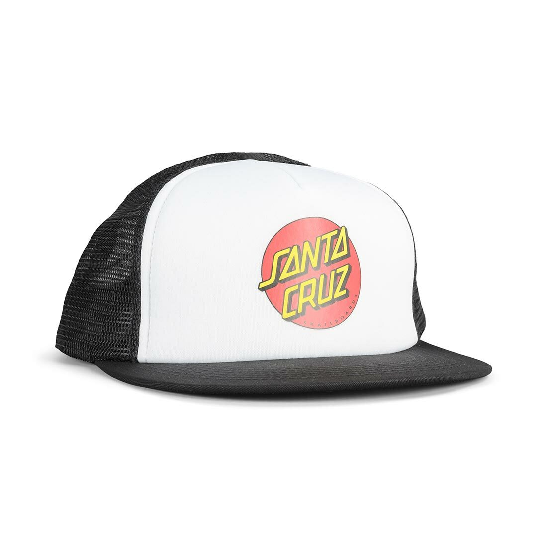 Cappellino Trucker Mesh Classic Dot Santa Cruz - Bianco/Nero