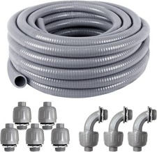 3/4" 25ft Electrical Conduit Kit - Flexible Non-Metallic Liquid-Tight Conduit