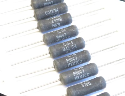 10 Stück Drahtwiderstand 1kOhm 6.5W 5%, Vishay Dale CW0051K000JE73