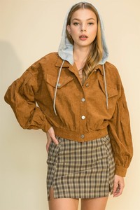 hyfve oversized tie dye print hooded maxi jacket