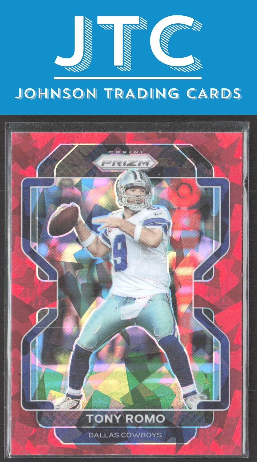 2021 Panini Prizm Tony Romo Red Ice Dallas Cowboys