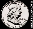 1959 Franklin Half Dollar- Silver- Choice Gem Proof Luster No Reserve #J2141