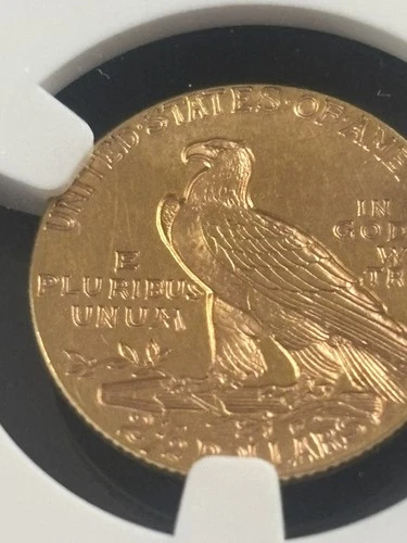 1913 G$2.50 Indian Head Gold Quarter Eagle - NGC MS 62 - SKU-G6052