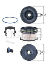 Kraftstofffilter Filtereinsatz KX 568KIT KNECHT für MERCEDES-BENZ S-KLASSE CLS