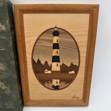 Vintage Hudson River Inlay Marquetry ELK Scene Jeff Nelson Woods Deer Unique