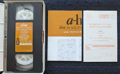 A-Ha Live In South America 1993 Japanese VHS Limited Edition Very Rare WPVP-9106