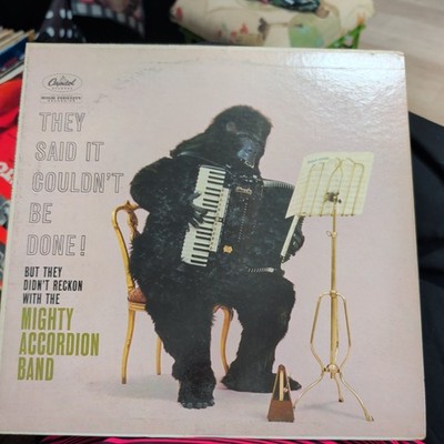 The Mighty Accordian Band Rare Vintage 1957  Collector LP Capitol Records promo