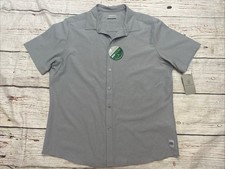 PGA Tour Golf Polo Eco Shirt Men s XL Gray Short Sleeve NEW UPF 50