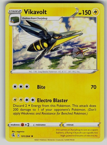 Vikavolt 101/264 Fusion Strike Pokemon Rare