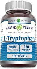 Amazing Formulas L-Tryptophan Amino Acid Supplement | 500 Mg per Serving | Capsu